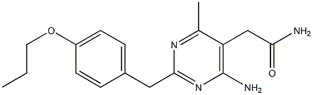 6-Amino-2-(4-propoxybenzyl)-4-methyl-5-pyrimidineacetamide