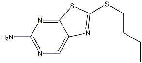 2-Butylthio-5-aminothiazolo[5,4-d]pyrimidine,,结构式