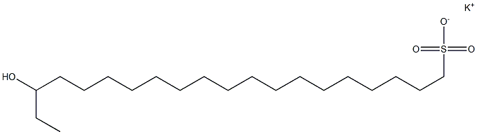 18-Hydroxyicosane-1-sulfonic acid potassium salt Structure