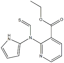 2-[(1H-Pyrrol-2-yl)(thiocarbonyl)amino]pyridine-3-carboxylic acid ethyl ester Structure