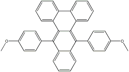 9,14-Bis[4-methoxyphenyl]benzo[b]triphenylene Struktur