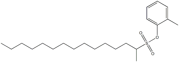 2-Pentadecanesulfonic acid 2-methylphenyl ester|