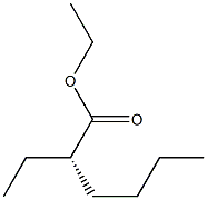 [S,(+)]-2-Ethylhexanoic acid ethyl ester Struktur