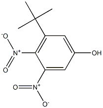 5-tert-Butyl-3,4-dinitrophenol 结构式