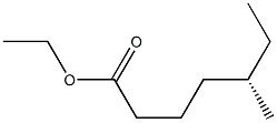 [S,(+)]-5-Methylheptanoic acid ethyl ester Structure