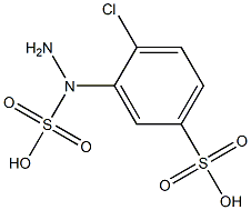  4-Chloro-3-(2-sulfohydrazino)benzenesulfonic acid