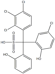 (3-Chloro-6-hydroxyphenyl)(2,3,4-trichlorophenyl)(2-hydroxyphenyl)methanesulfonic acid|