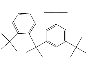 2-(3,5-Di-tert-butylphenyl)-2-(2-tert-butylphenyl)propane,,结构式