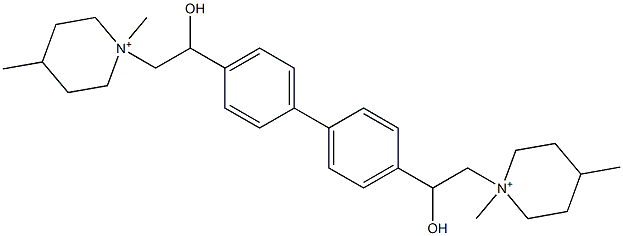 1,1'-[[1,1'-Biphenyl-4,4'-diyl]bis(2-hydroxyethylene)]bis[1,4-dimethylpiperidin-1-ium] Structure