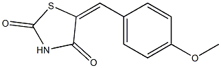 Dihydro-5-(4-methoxybenzylidene)thiazole-2,4-dione,,结构式