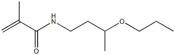 N-(3-Propoxybutyl)methacrylamide Structure