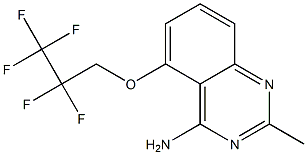 5-(2,2,3,3,3-Pentafluoropropoxy)-2-methylquinazolin-4-amine Structure