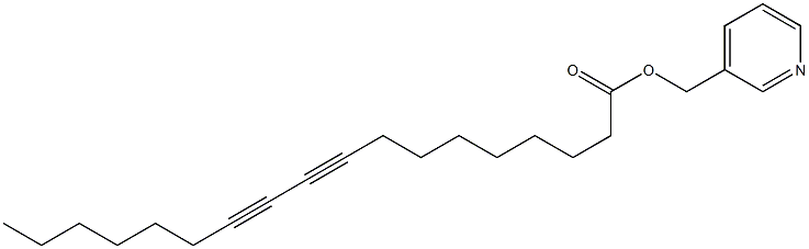 9,11-Octadecadiynoic acid (3-pyridyl)methyl ester 结构式