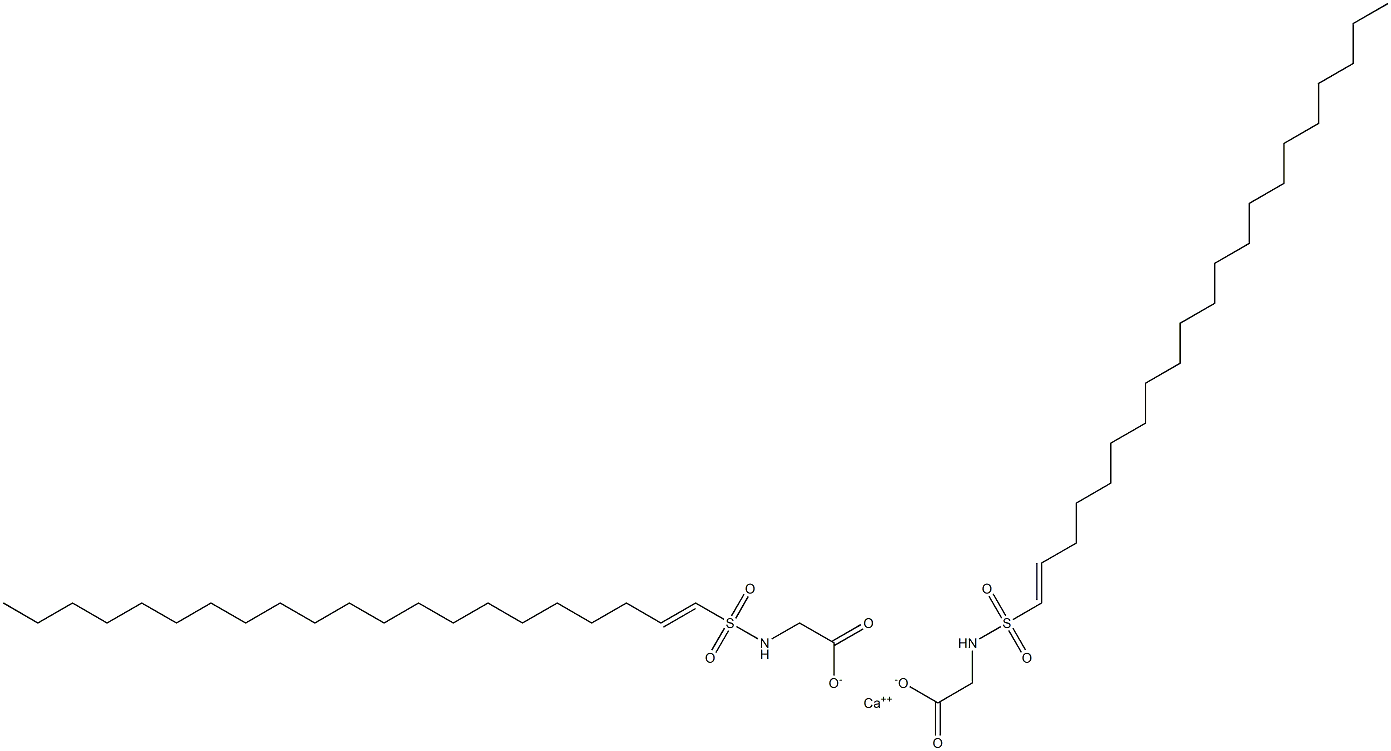 Bis[N-(1-henicosenylsulfonyl)glycine]calcium salt,,结构式