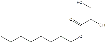 (-)-L-Glyceric acid octyl ester Struktur