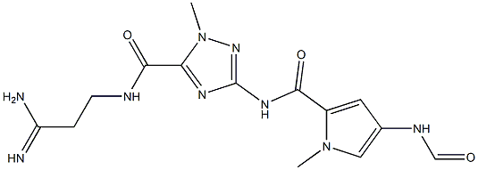  N-(3-Amino-3-iminopropyl)-1-methyl-3-[[1-methyl-4-(formylamino)-1H-pyrrol-2-yl]carbonylamino]-1H-1,2,4-triazole-5-carboxamide