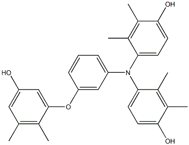 N,N-Bis(4-hydroxy-2,3-dimethylphenyl)-3-(5-hydroxy-2,3-dimethylphenoxy)benzenamine