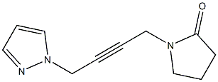 1-[4-(1H-Pyrazol-1-yl)-2-butynyl]pyrrolidin-2-one