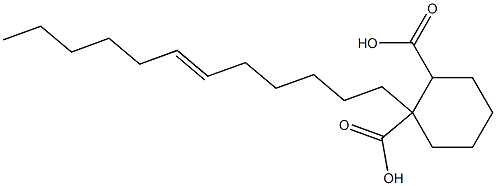 Cyclohexane-1,2-dicarboxylic acid hydrogen 1-(6-dodecenyl) ester Struktur