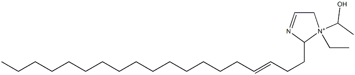 1-Ethyl-1-(1-hydroxyethyl)-2-(3-nonadecenyl)-3-imidazoline-1-ium 结构式