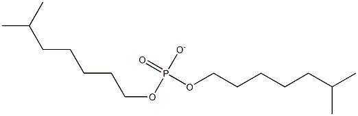 [Bis(6-methylheptyl) phosphate]anion 结构式