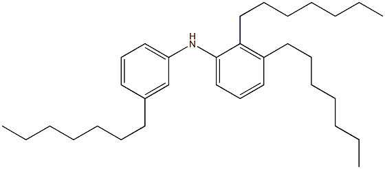 3,2',3'-Triheptyl[iminobisbenzene] Struktur