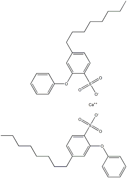 Bis(4-octyl-2-phenoxybenzenesulfonic acid)calcium salt Structure