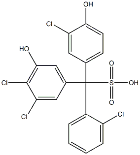 (2-Chlorophenyl)(3-chloro-4-hydroxyphenyl)(3,4-dichloro-5-hydroxyphenyl)methanesulfonic acid