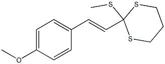  2-[(E)-2-(4-Methoxyphenyl)ethenyl]-2-(methylthio)-1,3-dithiane