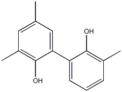 3,3',5-トリメチル-1,1'-ビフェニル-2,2'-ジオール 化学構造式