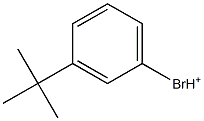 1-Bromo-3-tert-butylbenzenium Structure