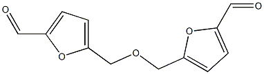 5,5'-(オキシビスメチレン)ビス(フラン-2-カルボアルデヒド) 化学構造式