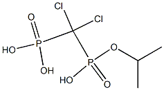 Dichloromethylenebisphosphonic acid trihydrogen isopropyl ester Struktur