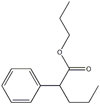 2-Phenylpentanoic acid propyl ester Structure