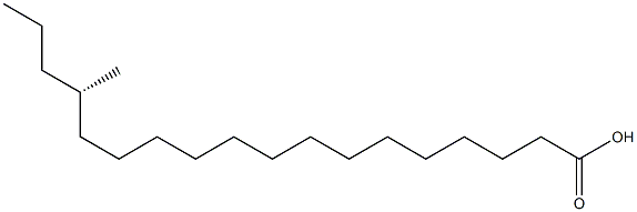 [S,(+)]-15-Methylstearic acid Struktur