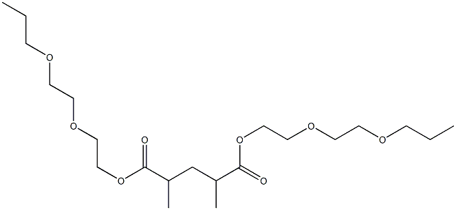 Pentane-2,4-dicarboxylic acid bis[2-(2-propoxyethoxy)ethyl] ester 结构式