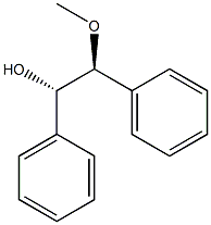 (αS,βS)-α-フェニル-β-メトキシフェネチルアルコール 化学構造式