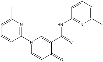1,N-Bis(6-methyl-2-pyridinyl)-1,4-dihydro-4-oxopyridine-3-carboxamide Struktur