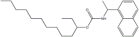 N-[1-(1-Naphtyl)ethyl]carbamic acid (1-ethylundecyl) ester Struktur