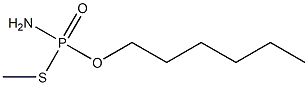 Amidothiophosphoric acid S-methyl O-hexyl ester 结构式
