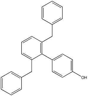 4-(2,6-Dibenzylphenyl)phenol 结构式