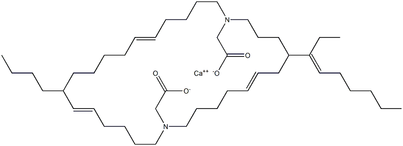 ビス[N,N-ジ(5-ウンデセニル)アミノ酢酸]カルシウム 化学構造式