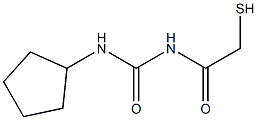 1-Cyclopentyl-3-(mercaptoacetyl)urea,,结构式
