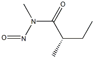 [2S,(+)]-N,2-ジメチル-N-ニトロソブチルアミド 化学構造式