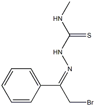 1-(2-Bromo-1-phenylethylidene)-4-methylthiosemicarbazide,,结构式