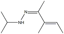 3-メチル-3-ペンテン-2-オンイソプロピルヒドラゾン 化学構造式