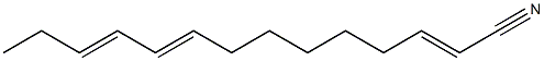 2,9,11-Tetradecatrienenitrile Structure