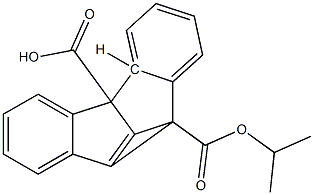 4b,8b,8c,8e-Tetrahydrodibenzo[a,f]cyclopropa[cd]pentalene-8b,8e-dicarboxylic acid 8e-isopropyl ester,,结构式