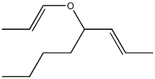 (E)-4-[[(E)-1-Propenyl]oxy]-2-octene Struktur