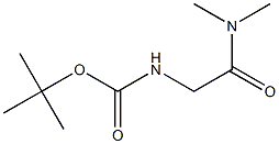 N-[2-(ジメチルアミノ)-2-オキソエチル]カルバミド酸tert-ブチル 化学構造式